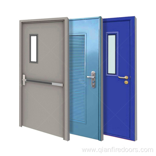 emergency exit door steel fire door glass window